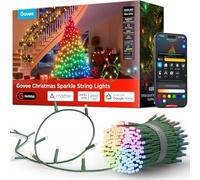 Govee Christmas Sparkle String Lights, Christmas Decorations Indoor, 20m RGBWIC Lights with 250 LEDs,140+ Dynamic Scene Modes Lights for Holiday Decor,Smart APP Control with Alexa