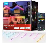 Govee Icicle Lights 10M, Smart RGBIC LED Icicle Lights with 400 LEDs | Christmas Outdoor Holiday Decor, IP67 Waterproof, Music Sync, APP Voice Control, 78+ Scene Modes, Compatible with Alexa
