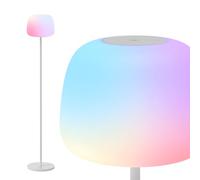 Govee Lantern Floor Lamp, Halo Gradient Lamp with Silicone Soft Lamp Shade | RGBICWW Smart Standing Lamp with 100+Scene Modes,1000K-10000K,Music Sync,1400lm,Matter Compatible,for Living Room, Bedroom