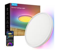 Govee LED Ceiling Light, Smart RGBIC Flush Ceiling Lights 2400LM Work with Alexa & Google Assistant, for Bedroom Living Room Kitchen, Round, Ø30cm