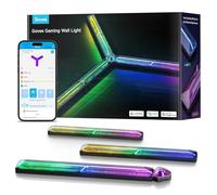 Govee LED Gaming Glide Wall Light with Cyberpunk Style,3pcs and 1 Connector | 16 Million RGBIC Colours, 60+ Scene Modes, Modern Gaming Light Work with Matter and Alexa, Smart App, Voice Control