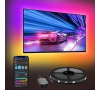 Govee LED TV Backlight, 2.4M RGBIC Smart Strip for 40-50 inch TV | Bluetooth Wi-Fi and App Control, Works with Alexa and Google Assistant, Music Sync, 76 Profiles
