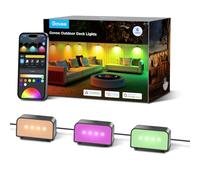 Govee Outdoor Fence Lights Works with Alexa and Matter, IP 65 RGBWIC Wall Light with 60+ Scene Modes for Garden Fence Patio Yard Deck, Wired 6 Packs