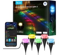 Govee Outdoor Garden Lights, 15 Pack Pathway Lightings, RGBIC with Warm White, 63 Scene Modes, IP67 Waterproof, App Control, Work with Alexa, Sync with Music, Outdoor Garden, Walkway, Yard, Patio