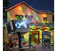 Govee Outdoor Projector Light, Upgraded Laser and Aurora Star Projector | IP65 Waterproof Smart Projector with 16 RGB Patterns, 50+ Scene Modes for Indoor & Outdoor Holiday Decor, Works with Alexa