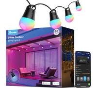 Govee Outdoor Smart String Lights 2, 30M Dimmable RGBICW Outdoor Lights with 16 Million Color and 47 Scene Modes, 100lm per LED Last for 25,000h, IP65 Waterproof, Works with Alexa, Google Assistant