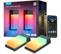 Govee Outdoor Wall Lights RGBIC, 1500lm Smart LED Wall Lights, IP65, 2 Pack