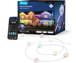 Govee Permanent Outdoor Lights Pro, RGBIC Warm Cold White IP67 Waterproof | 30M 60 LED Eaves Lights, 50lm, 75 Scene Modes for Decor, Work with Alexa and Matter, Google Assistant, White Version