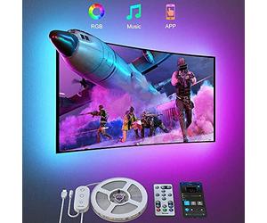Govee - RGB Bluetooth LED Backlight for 46â€ - 60â€ TVs, Black