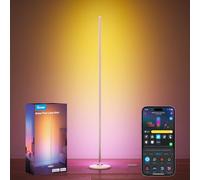 Govee RGBIC Floor Lamp Gold, LED Corner Lamp Works with Alexa and Matter, with Music Sync & 85 Secen Mode and 16 Million DIY Colors, Color Changing Standing Lamp for Bedroom Living Room,1 Pack