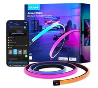 Govee Rgbic Gaming Lights, 3 M Neon Rope Soft Lighting For Desk, Led Strip Syncing With Razer Chroma, Smart App Control, Support