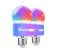 Govee RGBWW Smart Bulb, WiFi Alexa Light Bulbs E27, 9W, 800LM, Music Sync, 16 Million Colors, 54 Scenes, Work with Matter, Alexa, Google Assistant, 2 Packs