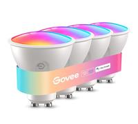 Govee Smart Bulb GU10 RGBWW, 400LM Dimmable Color Changing GU10 LED Light Bulbs Work with Matter, Alexa, Google Assistant, 56 Dynamic Scenes, 4 Pack