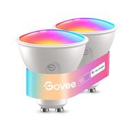 Govee Smart Bulb GU10 RGBWW, 400lm LED Light Bulbs Work with Alexa, 2 Pack | Google Assistant and Matter, Dimmable Color Changing LED Bulb, 56 Dynamic Scene Modes, Syncs with Music, Smart Group Control