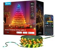 Govee Smart Christmas String Lights 20m, 300LED Holiday Fairy Lights RGBWIC | Indoor & Outdoor, Shape Mapping, AIGC, App Control with 130+ Dynamic Scene Modes, Compatible with Matter, Green Cable