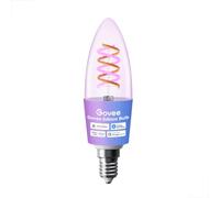 Govee Smart Edison Bulb E14, RGBWW Vintage LED Candle Bulb B35, 1 Pack | 300lm, Compatible with Alexa and Google Assistant, Dimmable from 2000K to 6500K, 16M DIY Colours, for Living and Dining Room