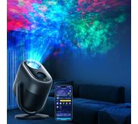 Govee Star Projector Light LED, RGBW 7-Zone Nebula Effect Light Projector Works with Matter Alexa, 50m² Coverage, 50+ Scenes, Smart Timer & 18 White Noise for Bedroom, Living and Kid's Room Home Decor