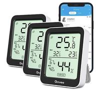 Govee Room Thermometer Hygrometer, Bluetooth Digital Indoor Humidity Meter with Smart Alert and Data Storage, Temperature Monitor for Baby Greenhouse (3Pack)