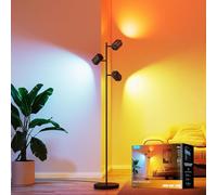 Govee Tree Floor Lamp RGBWW, 3-Head Focus Adjustable Standing Corner Lamp | 64+ Scenes, 1500lm 2700-6500K, Work with Matter Alexa, Music Sync, 157cm Black, for Living Room Bedroom Reading Room