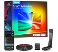 Govee TV Backlight 3 Lite 5m for 75-85 Inch TVs | Fish-Eye Correction Function, RGBICW Wi-Fi with Camera, 4 Colours in 1 Lamp Bead, Voice and APP Control, Adapter