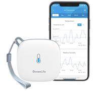 Govee WiFi Room Thermometer Hygrometer, Smart Indoor Temperature Humidity Meter with Alert and Data Storage, 50m Wireless Transmission Distance, for Baby Home Garage Greenhouse(Only support 2.4G WiFi)