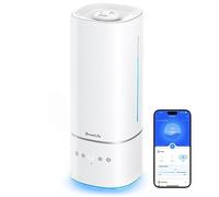 GoveeLife Smart 6L Humidifiers for Home Large Room, Top Fill Coll Mist Humidifiers for Bedroom Last Up to 40H, Dual 360° Rotation Nozzles, Voice Control, WiFi Essential Oil Diffuser for Baby, Plants