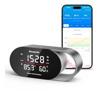 GoveeLife Smart Air Quality Monitor Home CO2 Detector Health Sleep Quality Energy Efficient Temperature Hygrometer with Real-Time Display & Alarm for Office Bedroom Kitchen