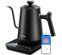 GoveeLife Smart WiFi Electric Kettle with LED Display, Variable Temperature Control, 0.8L, Alexa Compatible - Stainless Steel, Matte Black