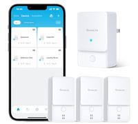 GoveeLife WiFi Water Ieak Detector 2 for Home, Smart Water Ieak Sensor 3 Pack with 100dB Adjustable Alarm and App Alerts, Wireless Detector with 1500 ft Transmission for Basement, Kitchen, Bathroom