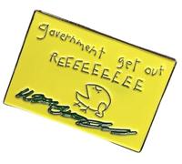 Government Get Out Ree Reeee Libertarian No Step on Snek Gadsden Flag Meme Parody 1.3" Enamel Pin Badge, 1.3 Inches Wide, Enamel, enamel