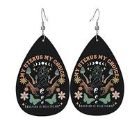 Government In My Uterus Feminist Reproductive Women Rights Leather Earrings For Women Dangle Earring Drop Pendant With Hook Gifts For Adult Girl