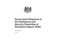 Government Response to the Intelligence and Security Committee of Parliament Report 'IRAN' (Command Paper) CP 1403