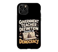 Government Teacher Definition Decoder Of Democracy Case for iPhone 11 Pro