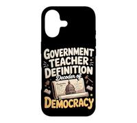 Government Teacher Definition Decoder Of Democracy Case for iPhone 17