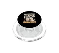 Government Teacher Definition Decoder Of Democracy PopSockets PopGrip for MagSafe