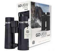 GOVIEW ZOOMR 8x42 Binoculars - Lightweight, Durable Binoculars for Adults w/Smartphone Adapter, Strong GFRP Housing, Anti-Fog & Multi-Coated Lens - for Travel, Nature, Sports - Phantom Black