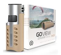 GOVIEW ZOOMR Mono 8x25 High Powered Monocular for Adults - Light Brown | Lightweight Magnesium Housing, Fully Multi-Coated Optics, Waterproof IPX5/6, CLOSR™ Smartphone Adapter, PORTR™ Mono Strap