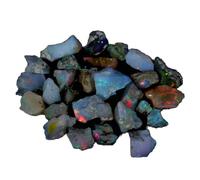 GovindStore Genuine 58.90 Cts Natural AAA Grade Ethiopian Multi Fire Opal Rough Lot, Reiki Crystals and Healing Stones, Ultra Fire Striking Opal, Opal Rock Rough Lot, Medium