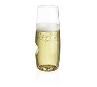 govino Reusable Unbreakable Flute Glasses 237ml Champagne (4 Pack)