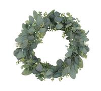 GOVIRAYE 24"/60cm Premium Artificial Eucalyptus Wreath with 4 Leaf Styles - Luxury Front Door Wreath for Year-Round Decor, Weddings, and Holiday Seasons