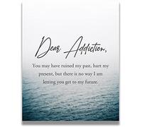 Govivo Drug and alcohol recovery encouragement room decor - Sober - Recovery gifts for men and women - Sobriety wall art - Addiction office decor - 11x14 unframed print