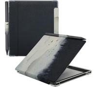 GOVTVA Pen Holder Case for Onyx Boox Go Color 7 (Gen 1/2, 2024/2025) / Boox Go 7 Ultra-Thin Enhanced Auto Sleep/Wake Cover with Transparent TPU Back & Magnetic Closure (Misty Forest)