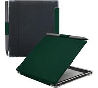 GOVTVA Pen Holder Case for Onyx Boox Go Color 7 (Gen 1/2, 2024/2025) / Boox Go 7 Ultra-Thin Enhanced Auto Sleep/Wake Cover with Transparent TPU Back & Magnetic Closure (Green)
