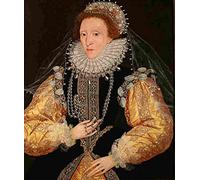 gow Drewe Portrait of Elizabeth I Art Poster Print A4