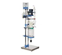 GOWE 2L Jacketed Glass Chemical Reactor,Glass Reactor