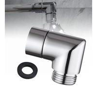 GOWEILE Copper Shower Elbow Adapter, 90 Degree, 1/2 Inch IPS, NPT, Heavy Duty, Corrosion Resistant, Easy to Install, Universal Fit, Shower Arm Adapter, Shower Accessory