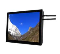GOWENIC 15.6 Inch Industrial Embedded Panel PC, 1920x1080 Industrial Touch Monitor, 128G Memory, HDMI and VGA Display Port, RS232 and RS485 Serial Port (UK Plug 100-240V)
