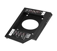 GOWENIC 2.5" HDD SSD Enclosure, Hard Disk Drive Bay Caddy Optical DVD Adapter for Laptop 12.7mm 9.5mm, Support I II III Dual Boot, Plug & Play, Include Screwdriver (12.7mm)