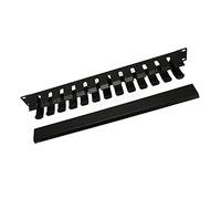 GOWENIC 2U Rack Mount Cable Management, 12 Slots Rack Cable Management with Dustproof Patch Panel, for 19inch Standard Cabinets for Tower Units Monitors