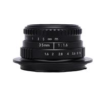 GOWENIC 35mm Manual Focus Lens for R7 R10 R50 R100 R50V, F1.6 Aperture Prime Fixed Lens Retro for R Series Cameras with U MC Coating and 12 Blades for Compact Portable Photograph